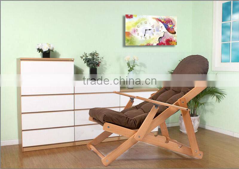 Beautiful girl promotional wood clock decoration