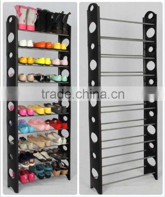 Wholesale folding portable wooden shoe rack for bedroom