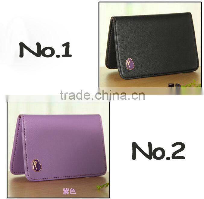 Wholesale short business model bifold travelus passport cover Prevent demagnetization with card holder