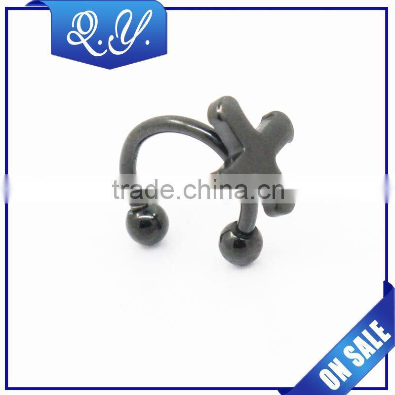 Nose Piercing Rings Jewelry Custom Cartilage Piercing Stainless steel Septum crystal nose rings