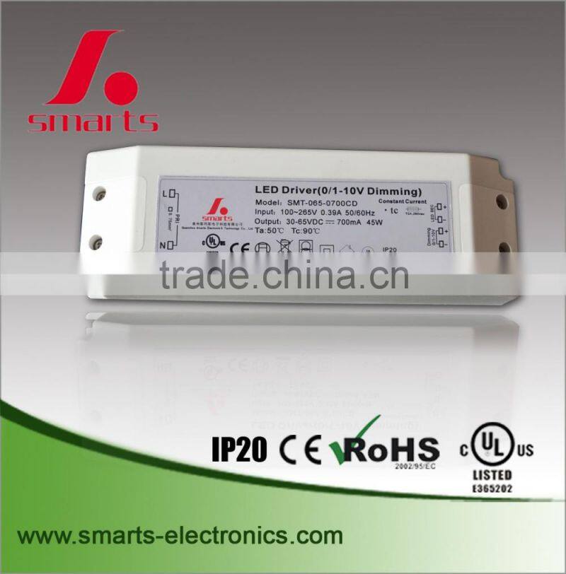0-10v 1a 40w dimming led driver led lights power supply