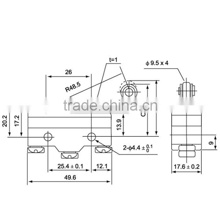 limit micro switch highly with screw terminals and roller limit switch ,Z-15GW2-B LXW5-11G1 TM-1703
