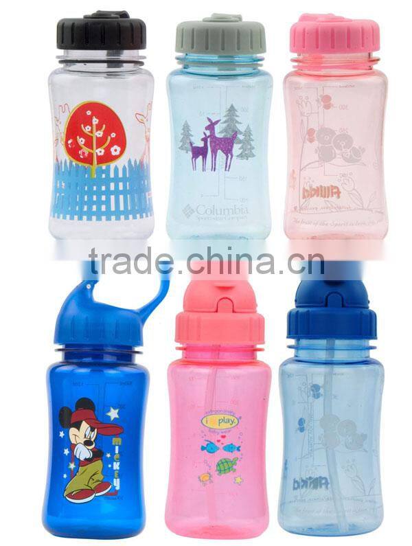 Children/kids' plastic water bottle with BPA free