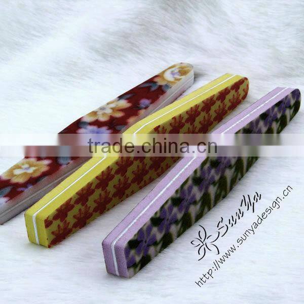 Sponge nail file print logo