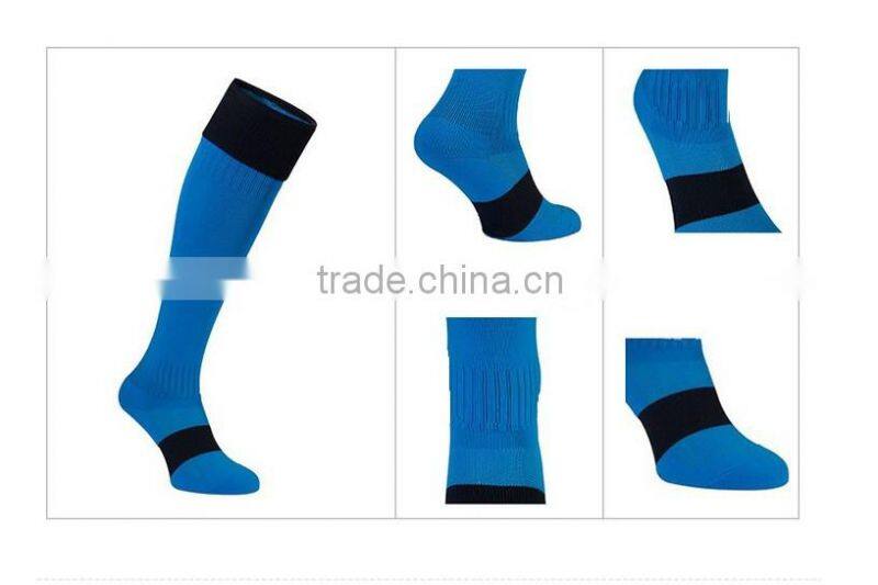 wholesale custom soccer socks with nylon tube cotton sole
