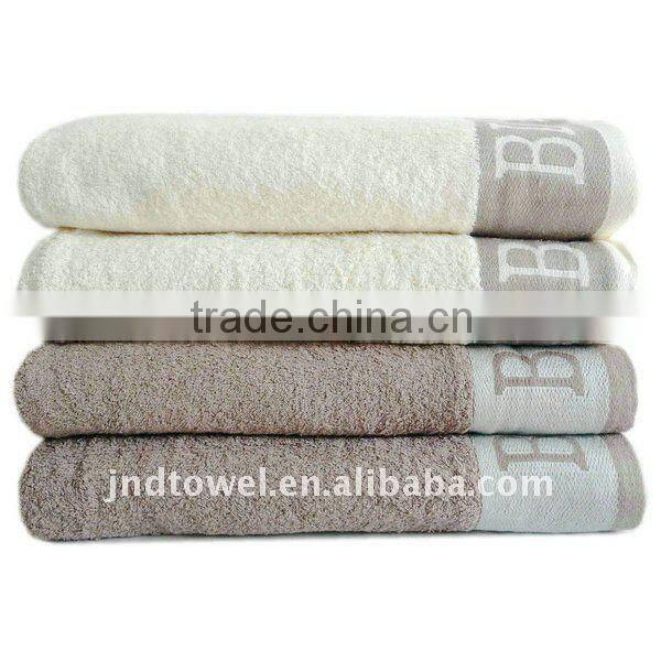 yarn dyed cotton jacquard bath towel