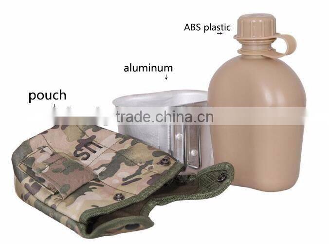 US army water bottle military water canteen Army Canteen Soldier Canteen 3 Piece 1 Quart Canteen Kit With Cover & Aluminum Cup