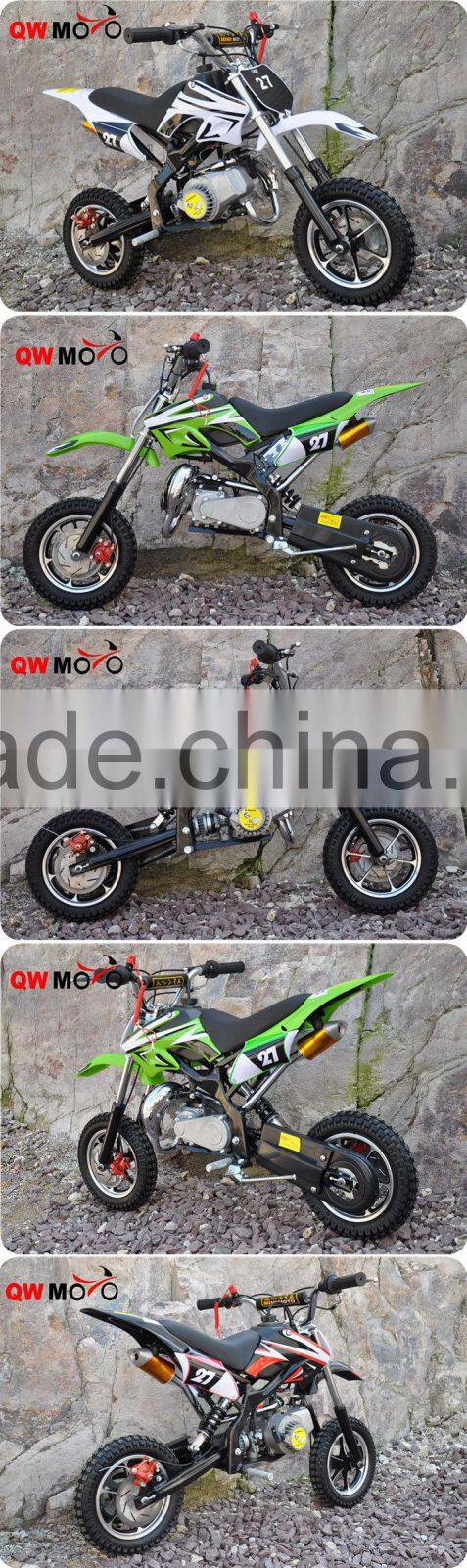 QWMOTO CE High Performance with Easy Pull Start 49cc Mini Moto Dirt Bike Type 49cc Mini kids Pit bike for sale