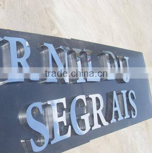 3d various typeface small metal number signs