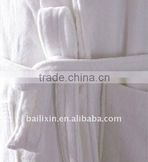 100% cotton hotel terry bathrobe
