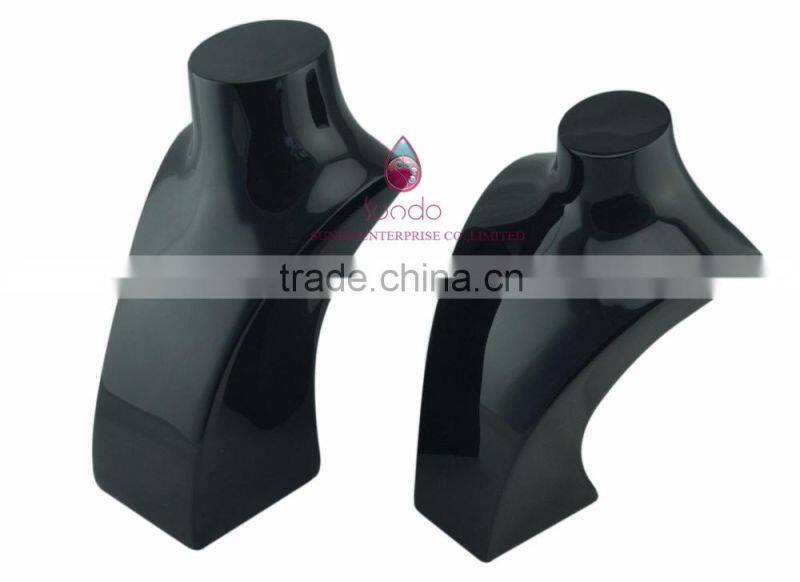 high quality luxury wooden jewelry busts black