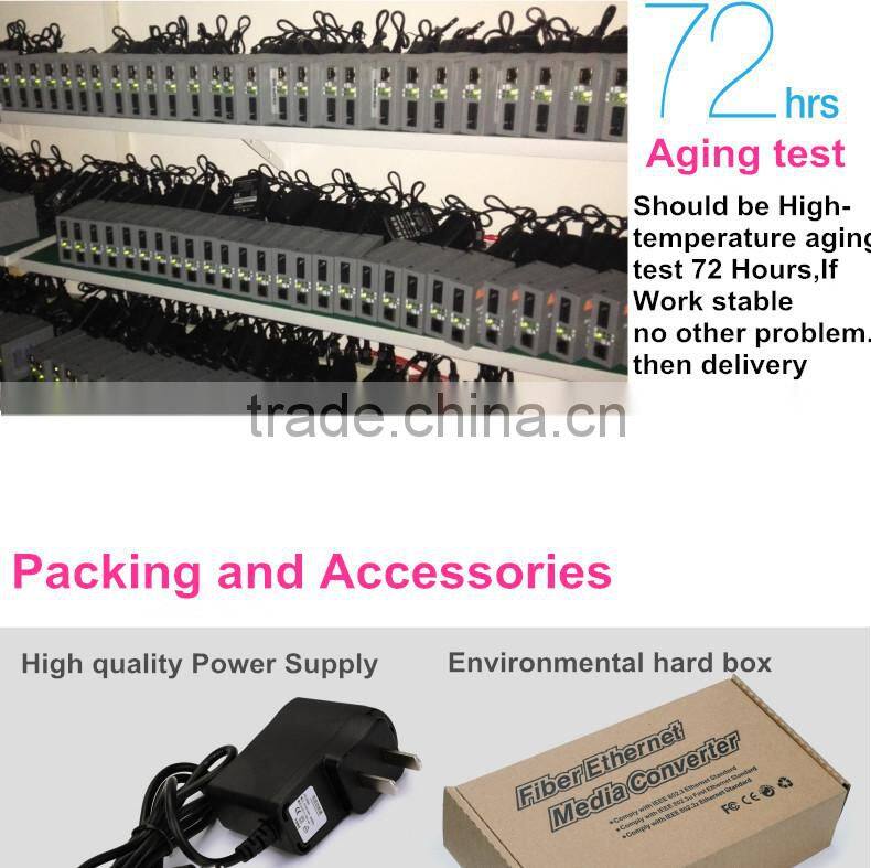 Atongda 10/100/1000Mbps 25km FC SC fiber optic to coaxial Converter