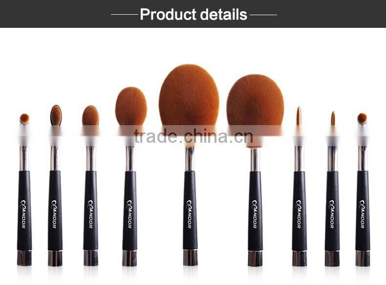 Private label makeup brushes golf shape handle makeup brush set