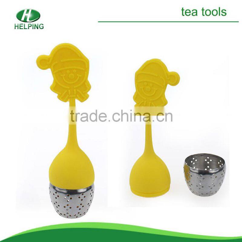 green Santa Claus tea strainer gift
