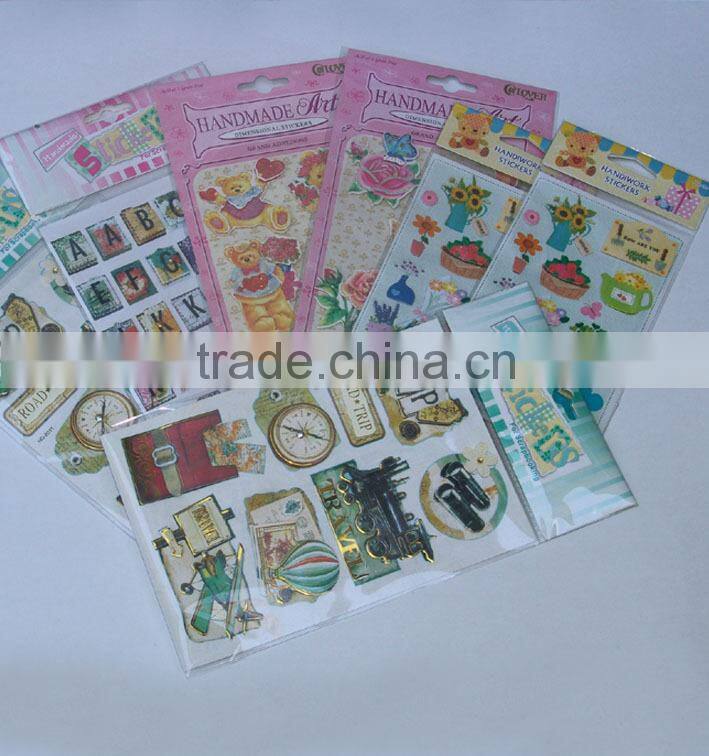 China factory custom home decor 3D lenticular sticker