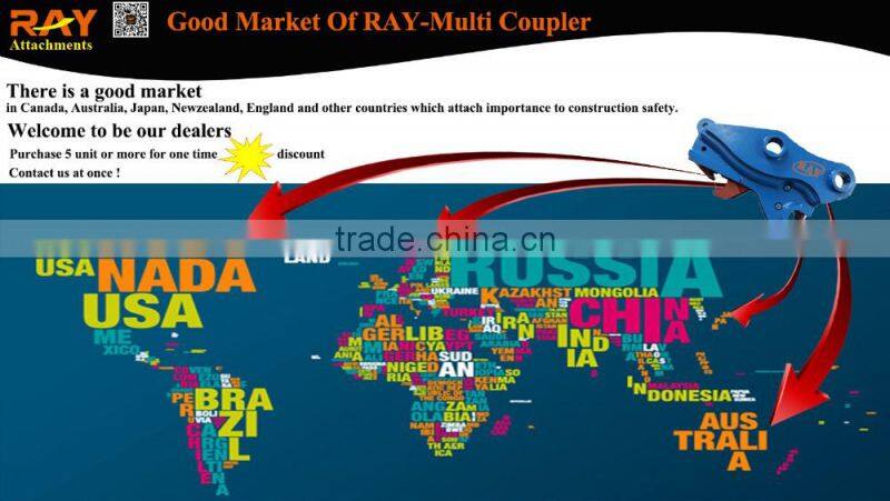Hydraulic faster multi coupler for quick connection