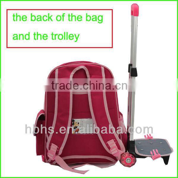 2016 custom wholesale kid backpacks with wheels