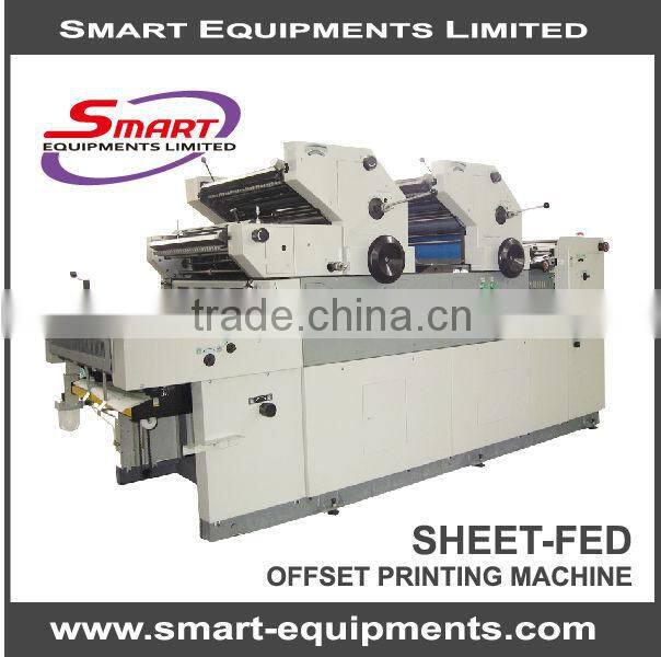 two color offset printing machinery