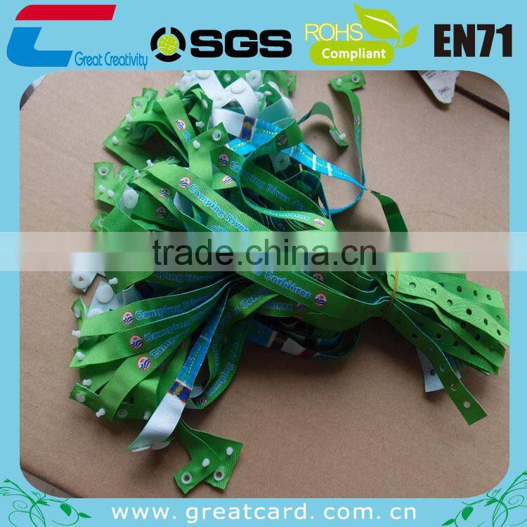 Custom different design woven logo weave wristbands for events