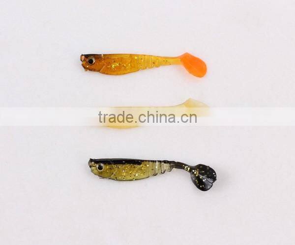 Hot Sell 48mm Soft PVC Plastic Fishing Lures