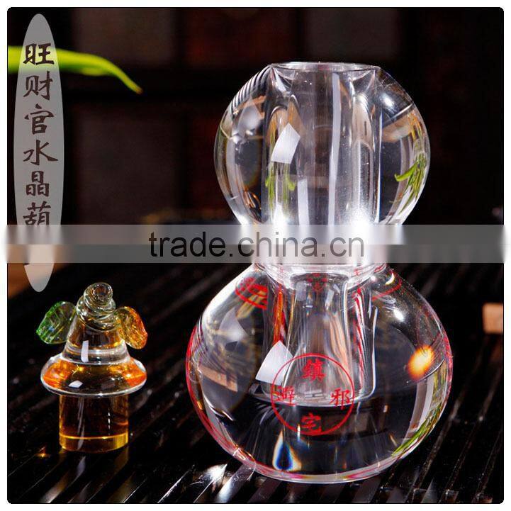 K9 crystal material Wu Lou-Gourds ,chinese Wu Lou statue