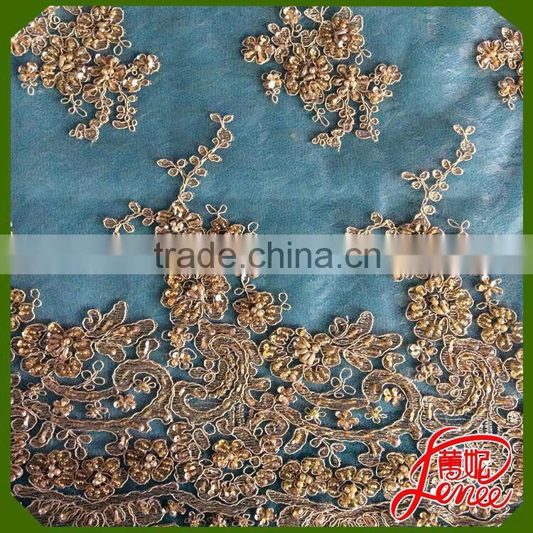 Fantastic Garment Accessories Spangle Embroidery Fabric