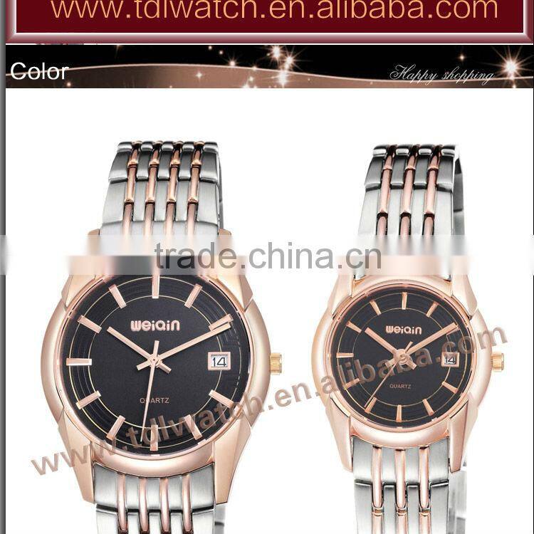 2013 New Sapphire Glass All Stainless Steel Couple's Branded Watch