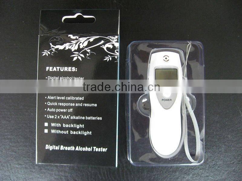 Alcohol Tester/Digital breathalyzer/breathalyser (GF-ALT-12S) (lcd display breath alcohol tester/dual digital breath alcohol)
