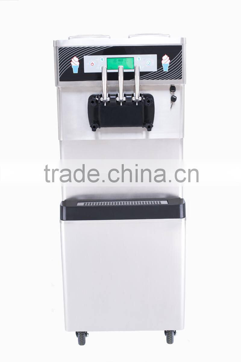 Wholesale factory price 2+1mixed flavors soft ice cream machine