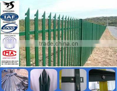 D section galvanized palisade fence(low price)