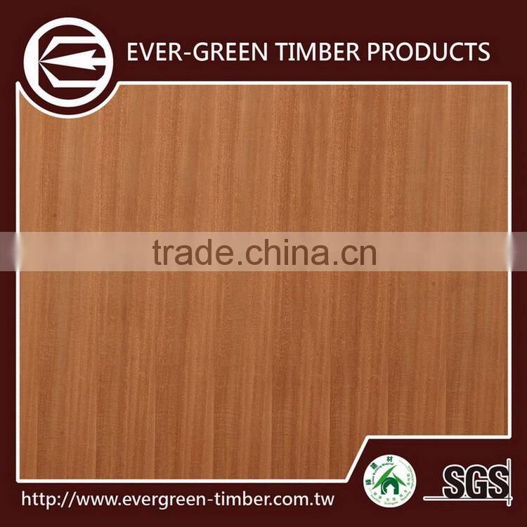 made in Taiwan sapelli wood veneer for 7mm plywood