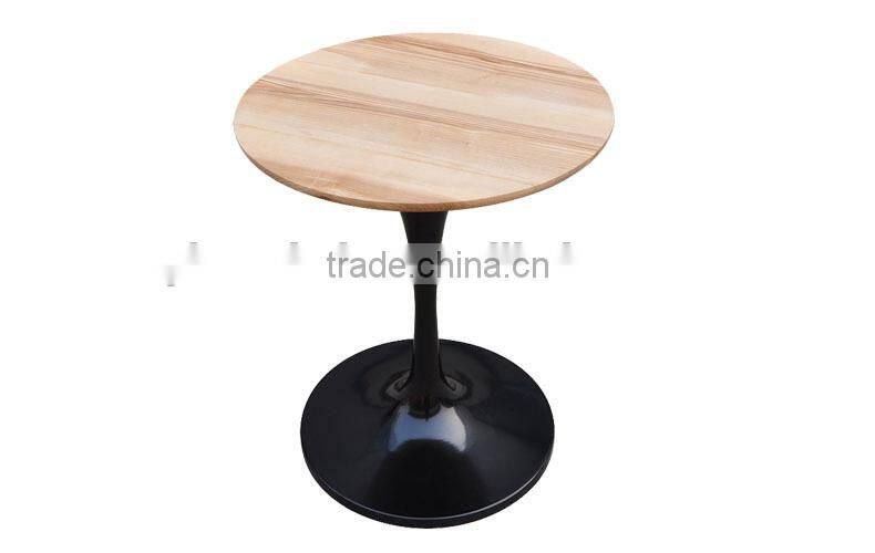 wooden round table with metal leg home furniture Dining Table coffee table
