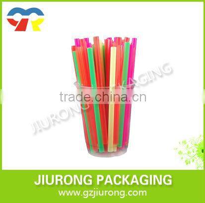 disposable colorful hard soft drink plastic straw , Flexible straw