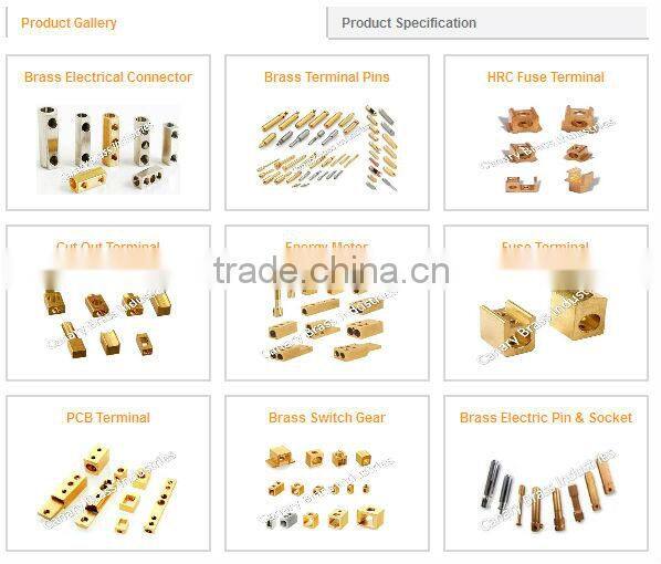 Brass auto electrical connector