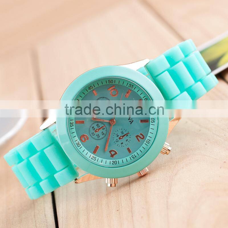 Fashion wirstwatch,silicon watch bracelet,many colors available