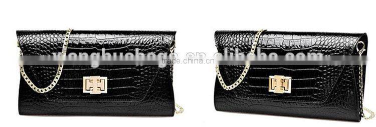 2015 new style fashionable custom luxury leather cluth bag