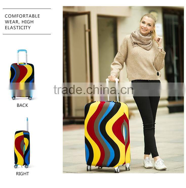 new products high level sublimation printing waterproof elastic luggage cover