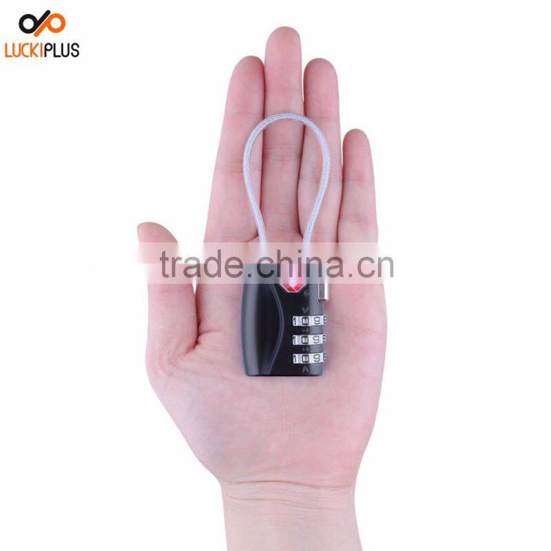 Luckiplus Luggage Locks Combination Password Locks Padlocks TSA Approved 3-Digit Blue