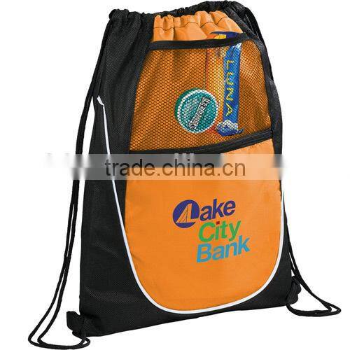 210D Polyester Drawstring Cinch Backpack