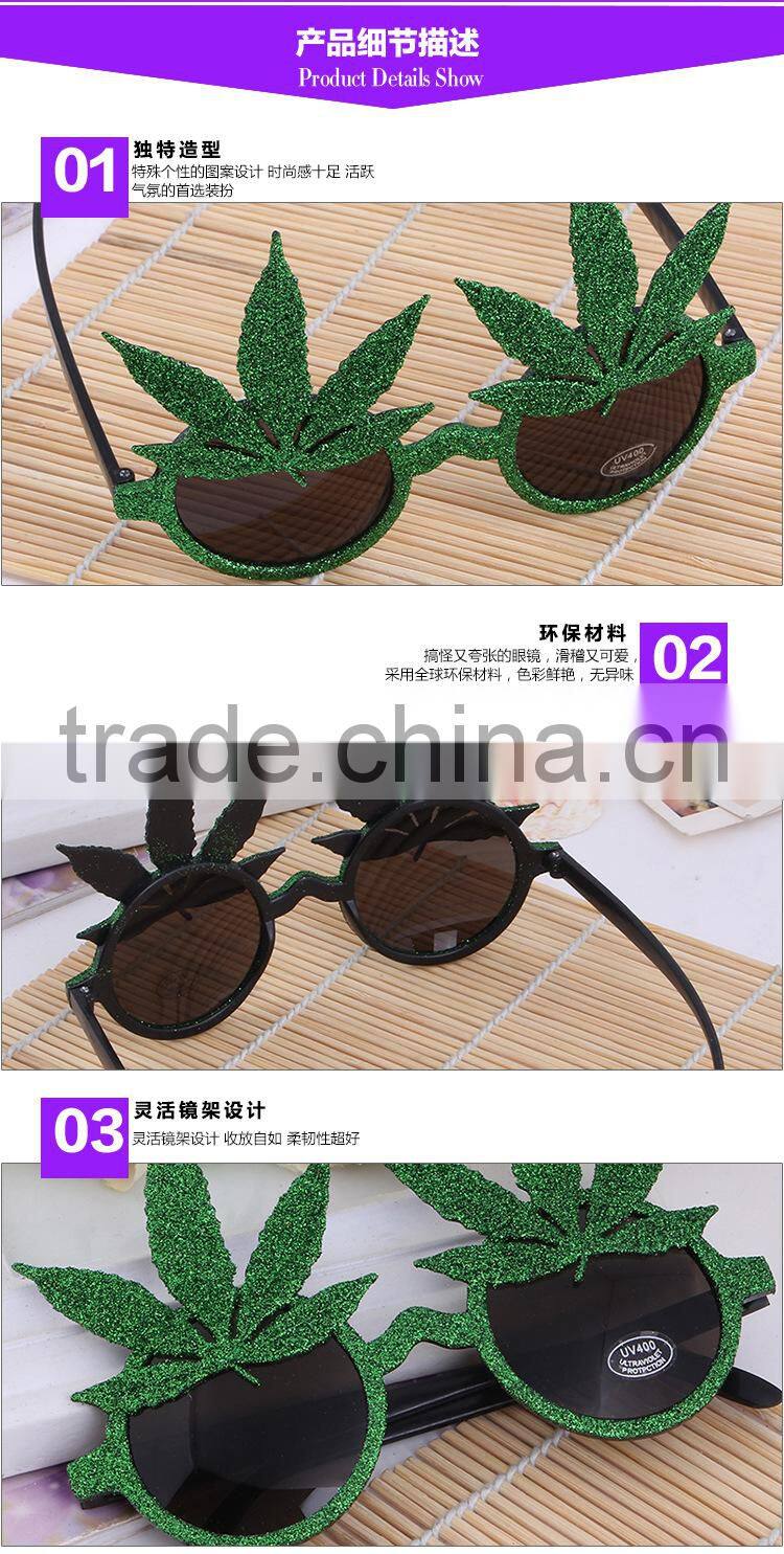 New product leaves shape funky party glasses