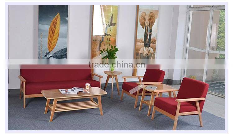 Simple Oak Sofa with Single Double & Three Seats