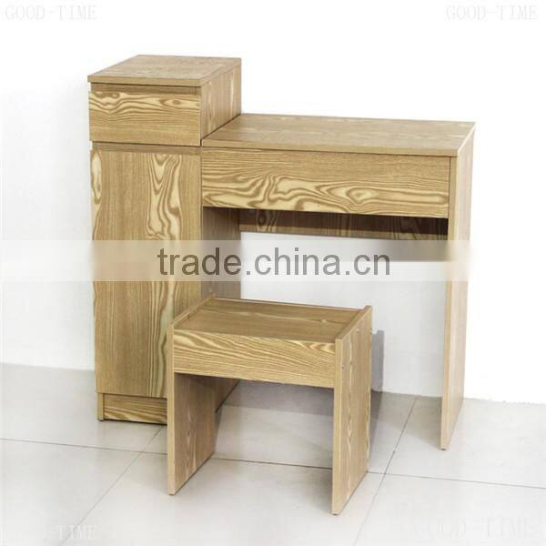 wooden grain melmained MDF board Modern large simple cheap dressing table