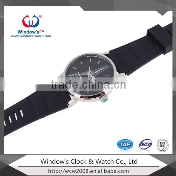 fashion watch classic quartz eiffel tower dial watch