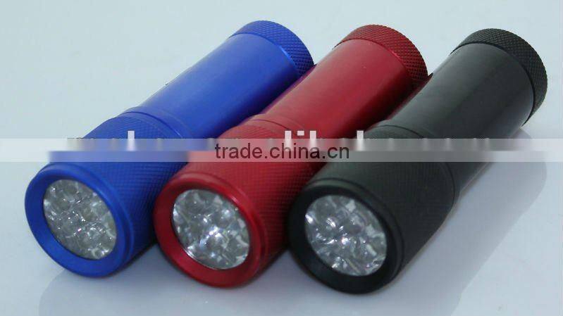 9 LED Aluminum flashlight