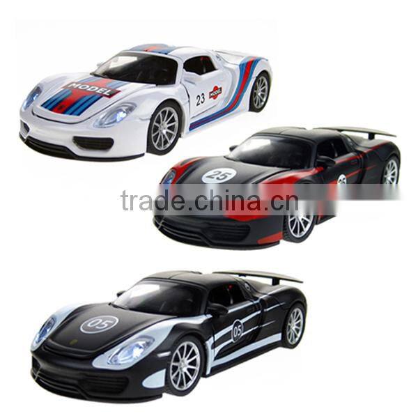 1:32scale open door car toy with sounds and lights