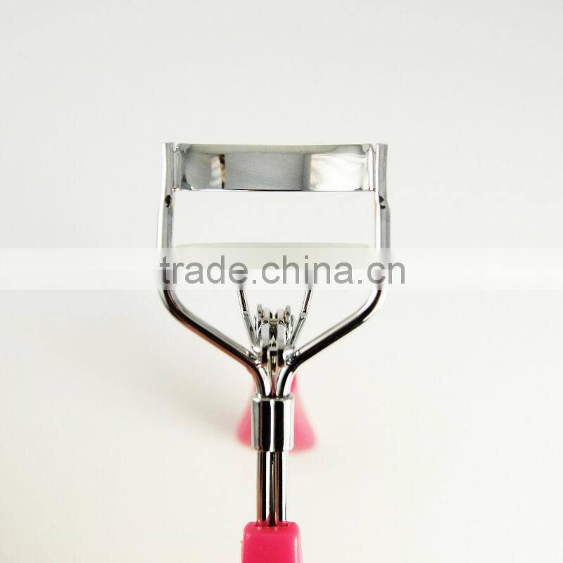 Pink colored duck tongue shape high quality eyelash curler silicone pad