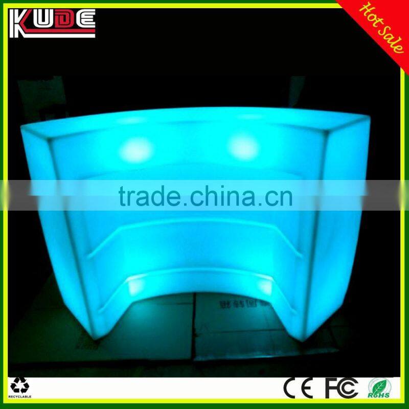 Popular glowing bar furniture/cafe bar counter design with LED light