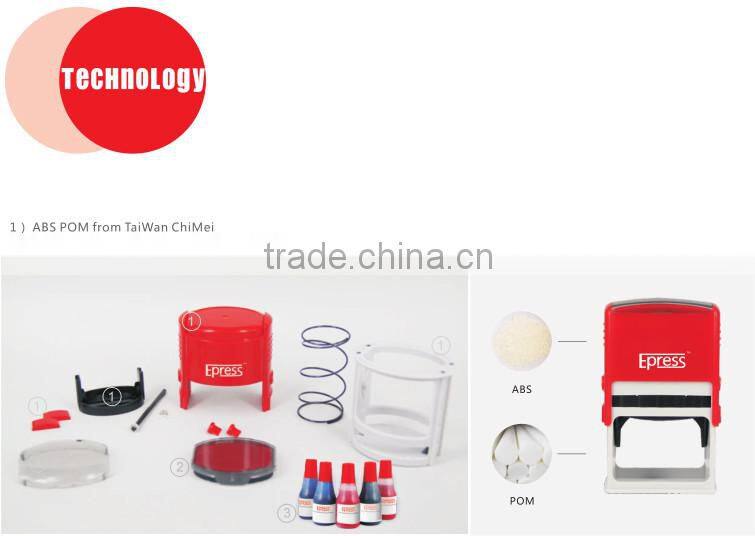 Small MOQ Epress Oval 35*55mm Customize Self Ink Stamp Rubber Stamp Mounts