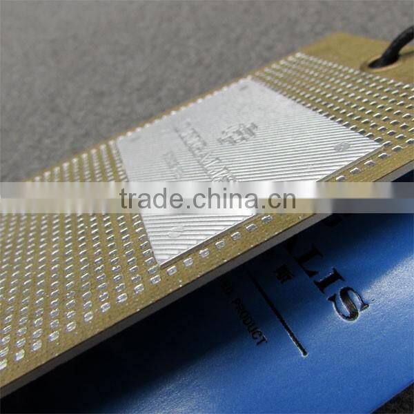 Full Silver Hotstamping Hangtags in Shishi