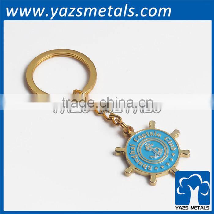 abacus metal 3D gold plating keychain